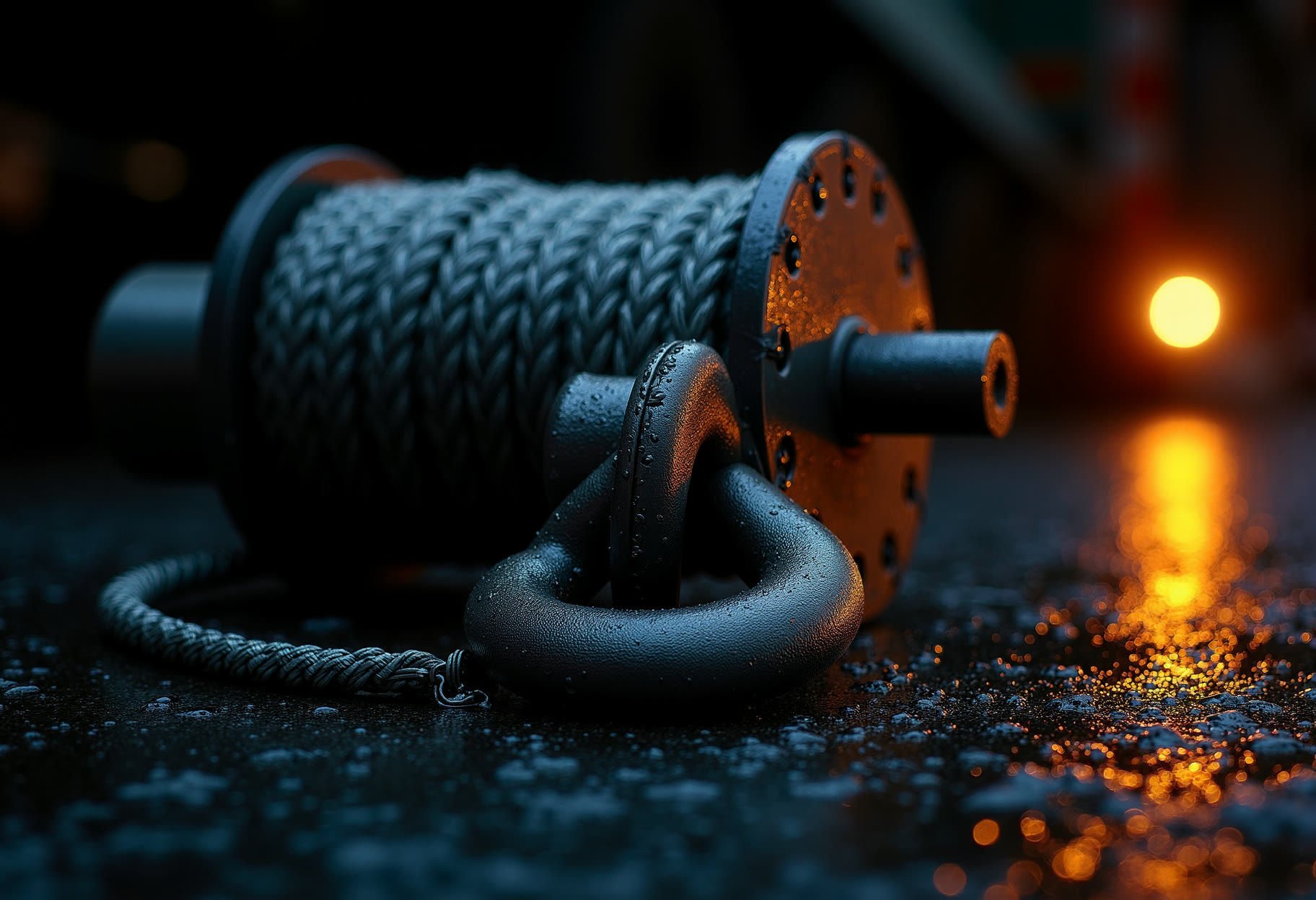 Cable and hook, end of a long night