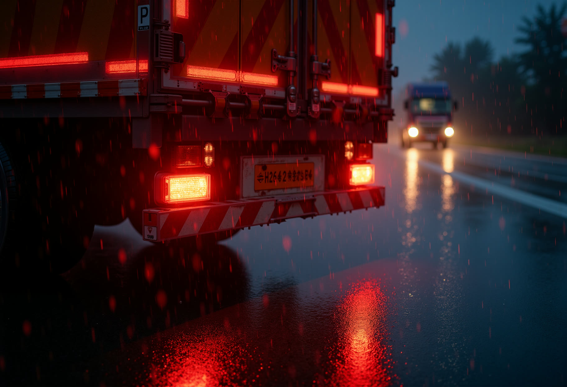 Reflective striping — you'll see us coming